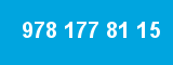 978 177 81 15